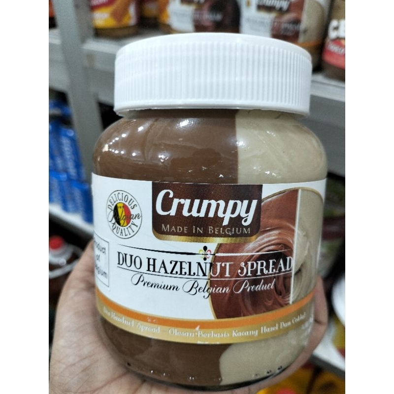 

crumpy duo hazelnut spread 400gr impor belgia