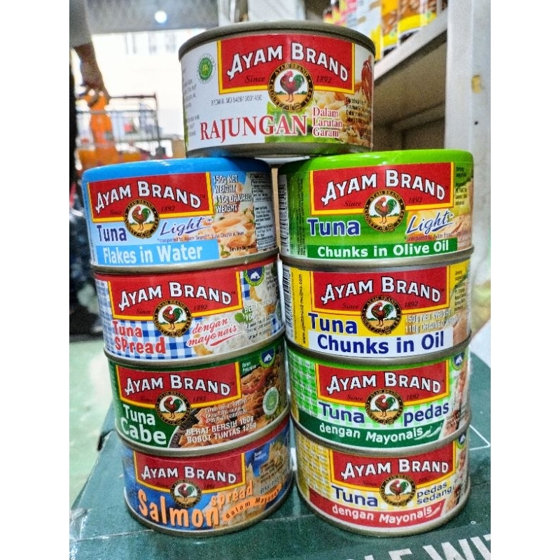 

ayam brand tuna berbumbu 170gr impor malaysia