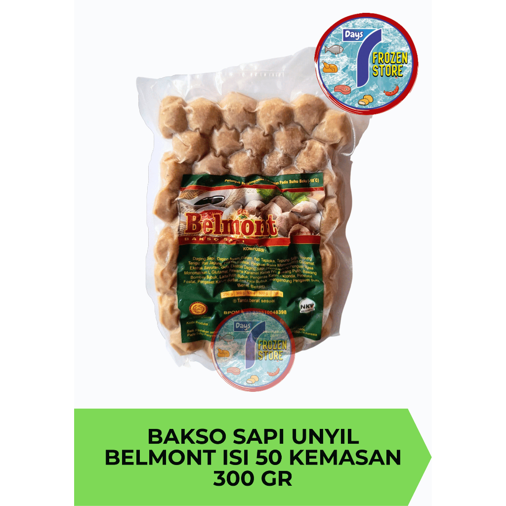 

Bakso Sapi Unyil Belmont isi 50 kemasan 300 gr