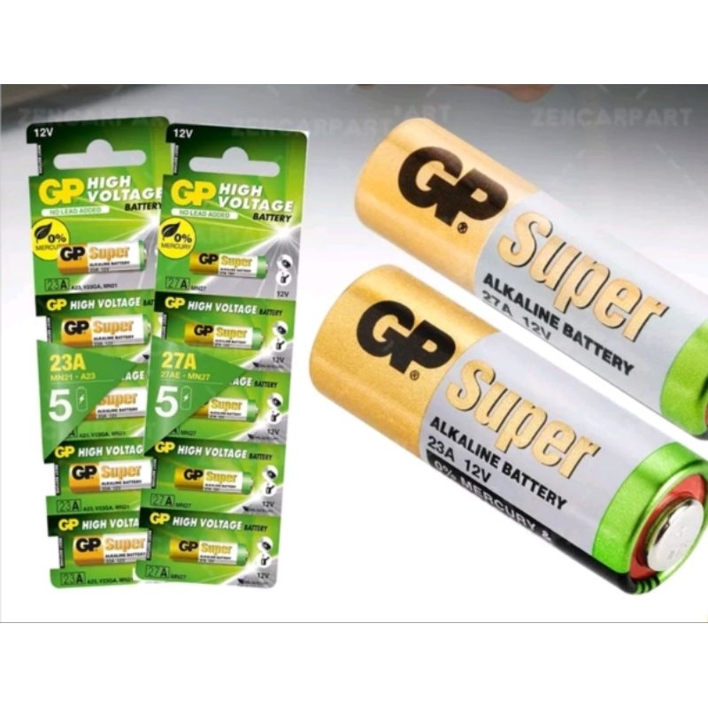 Baterai SATUAN PERBIJI Batrei GP Super GP23A Batrai Battery Baterai GP 23A GP 27A Batu Batre Bell Ru