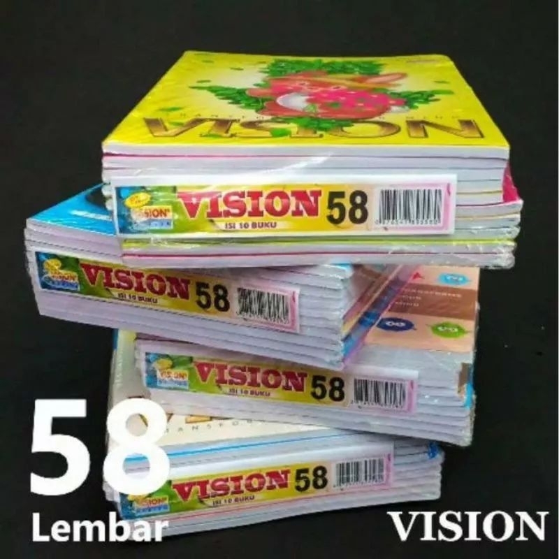 

BUKU VISION 1 PACK ISI (10) PCS 58 LEMBAR