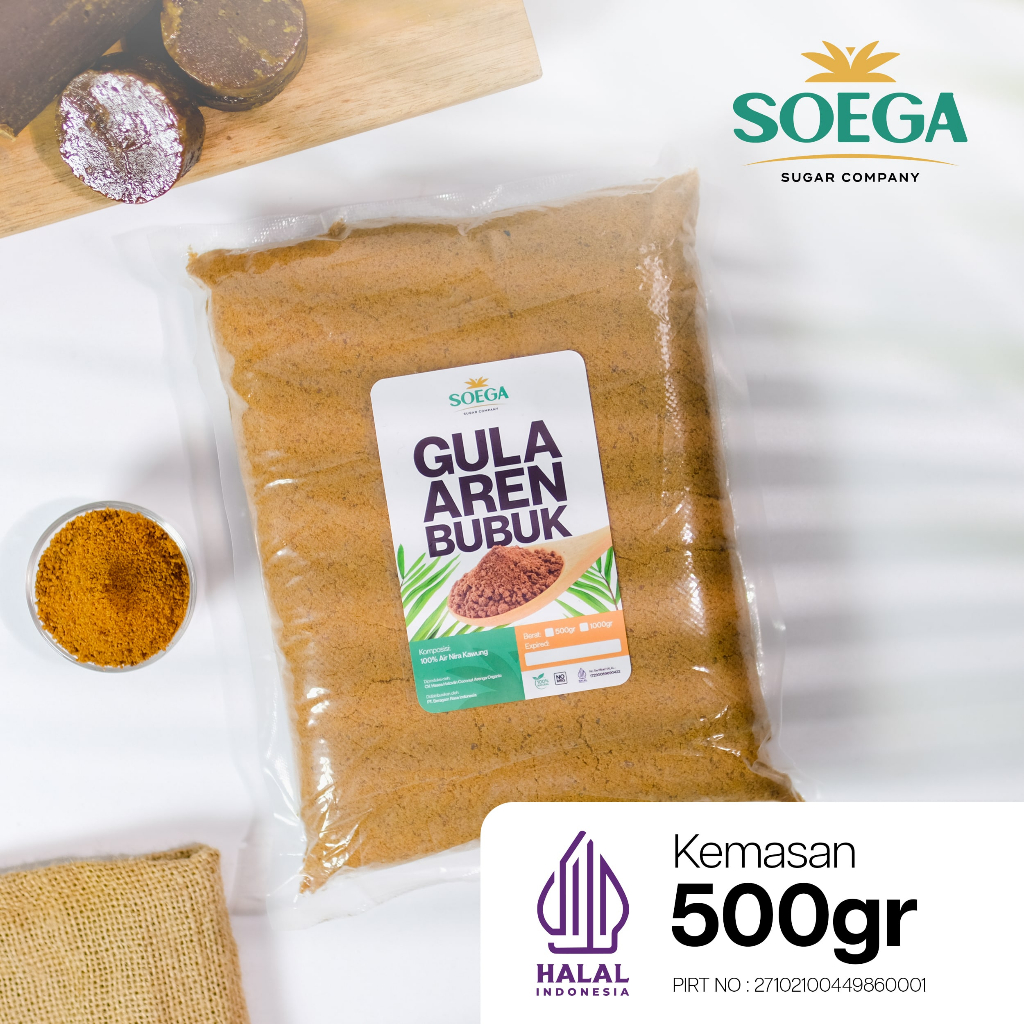 

Gula Aren Bubuk 500gr Premium Organik Palm Sugar Termurah Gula Semut