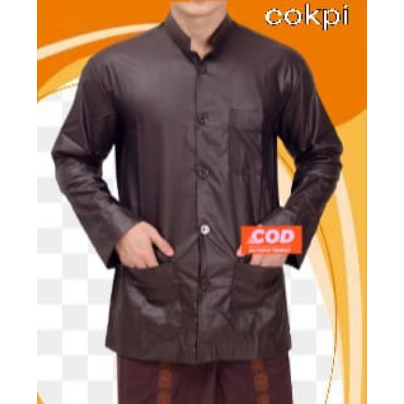 bestpromo baju koko habaib polos lengan panjang / baju koko haibah koko habaib