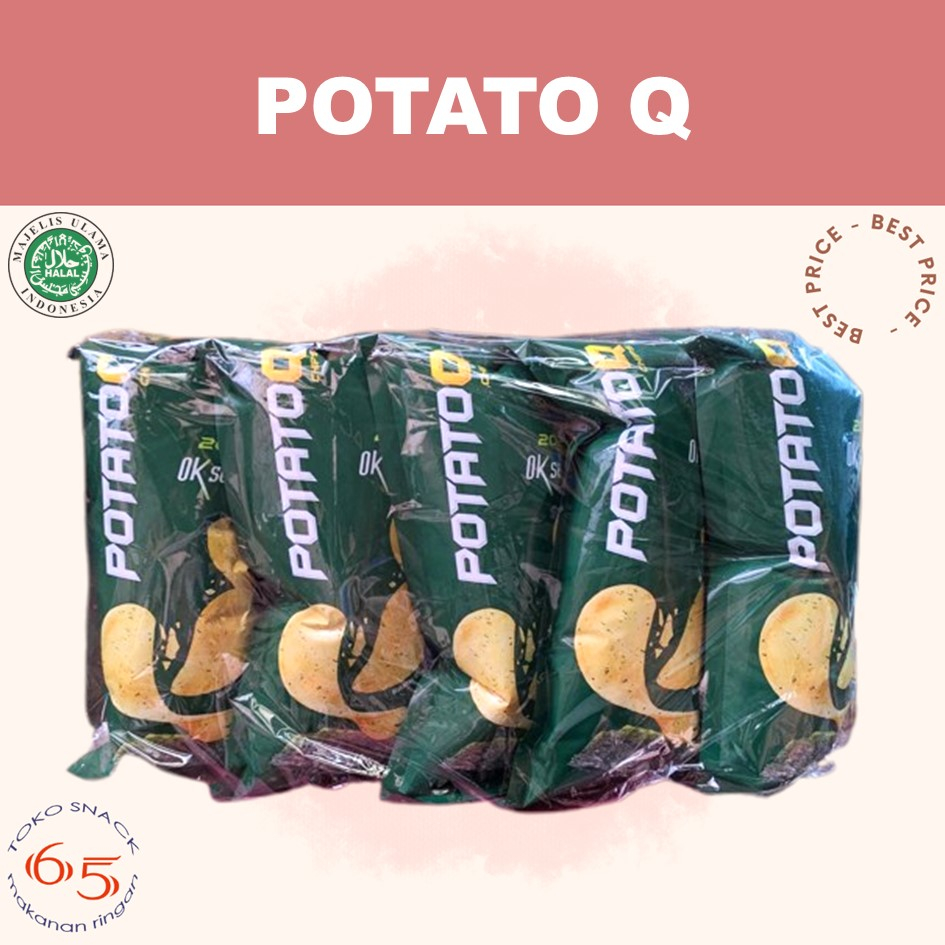 

RK Potato Q 22 gr. kripik kentang. PAK