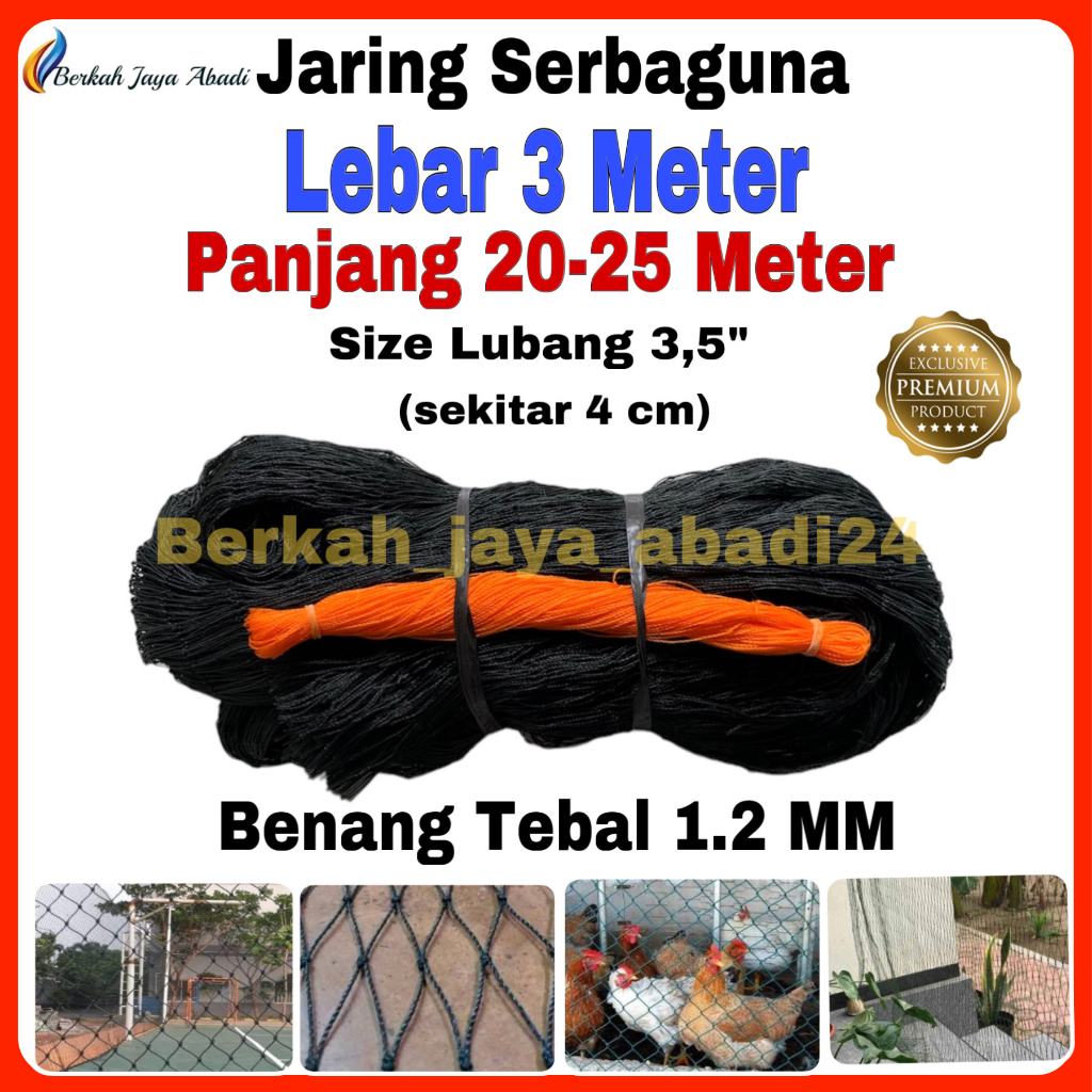 Jaring Ayam Tebal Lebar 3 Meter / Jaring Pagar Ayam / Jaring Kandang Ayam