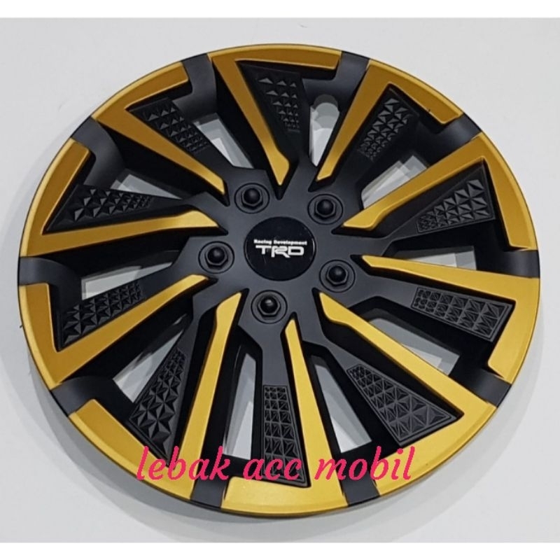 Dop velg / Dop roda mobil ring 14 / R14 universal mobil model exo kuning