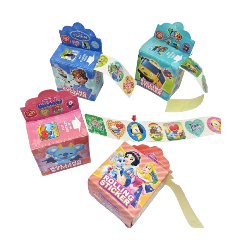 

ROLLING STICKER KARAKTER KARTUN REWARD ANAK | Gift kado anak Makassar