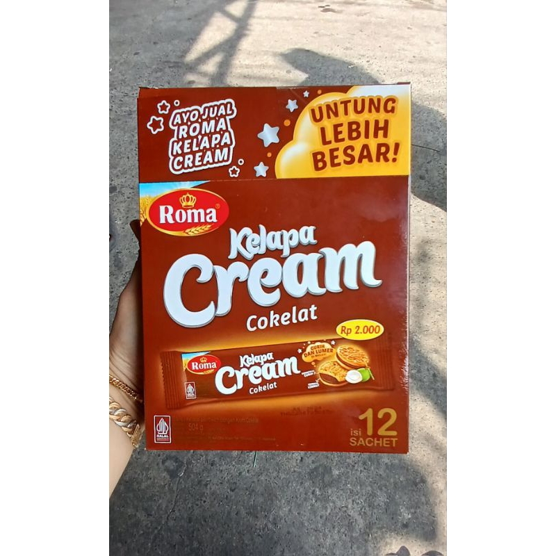 

Roma Kelapa Cream Cokelat isi 12pcs