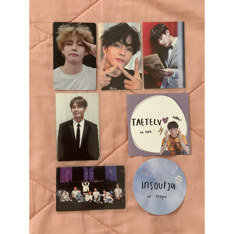 BTS DVD Photocard rare, photocard dvd taehyung memories 2018, photocard taehyung bluray mots one, ta