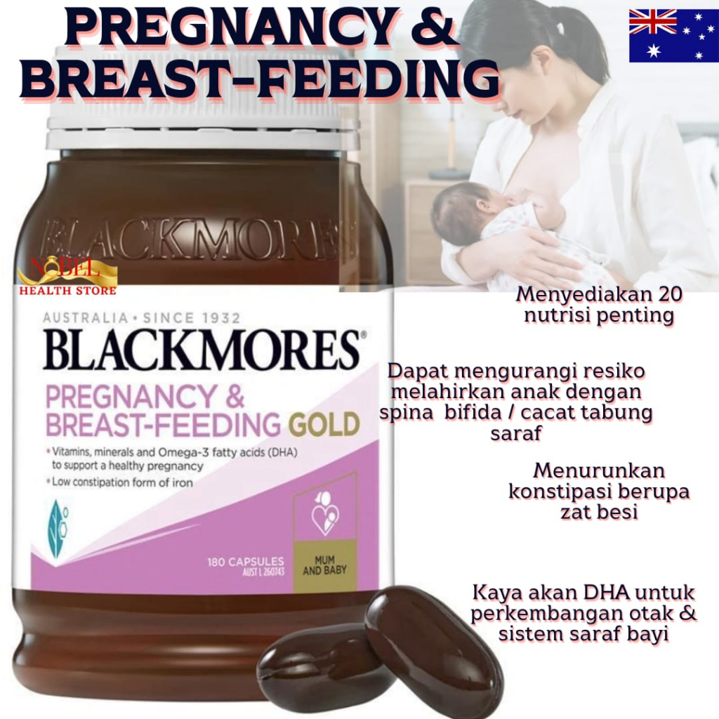 Blackmores Pregnancy & Breastfeeding Gold Vitamin 180 Capsules