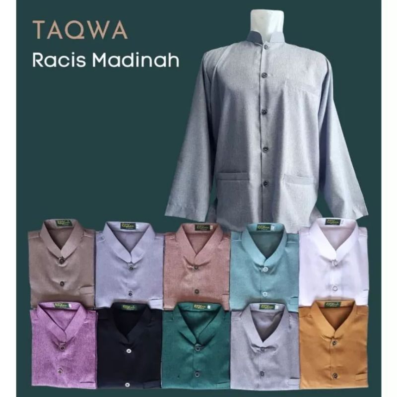 Koko Pria Katun Madinah | Baju Muslim Katun Madinah Alfareyhan