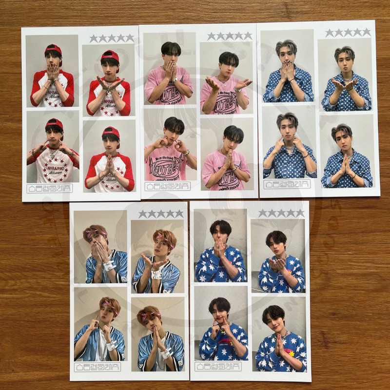 [READY STOCK] READ DESCRIPTION 4 CUT STRAY KIDS SKZ 5 STAR BENEFIT LUCKY DRAW LD ROUND 3 BANGCHAN CH