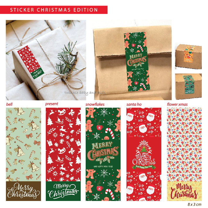 

CHRISTMAS STICKER LABEL STIKER NATAL HAMPERS TOPLES KARTU UCAPAN AMPLOP HANG TAG BINGKISAN GREETING CARD GREETINGS CARDS SEASON