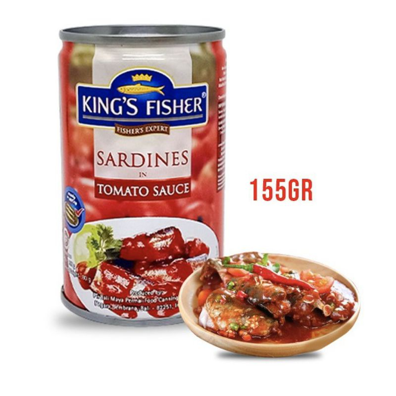 

King Fisher King's Fisher Sarden Kaleng 155 gr VARIAN - Saus Tomat- Saus Bangkok