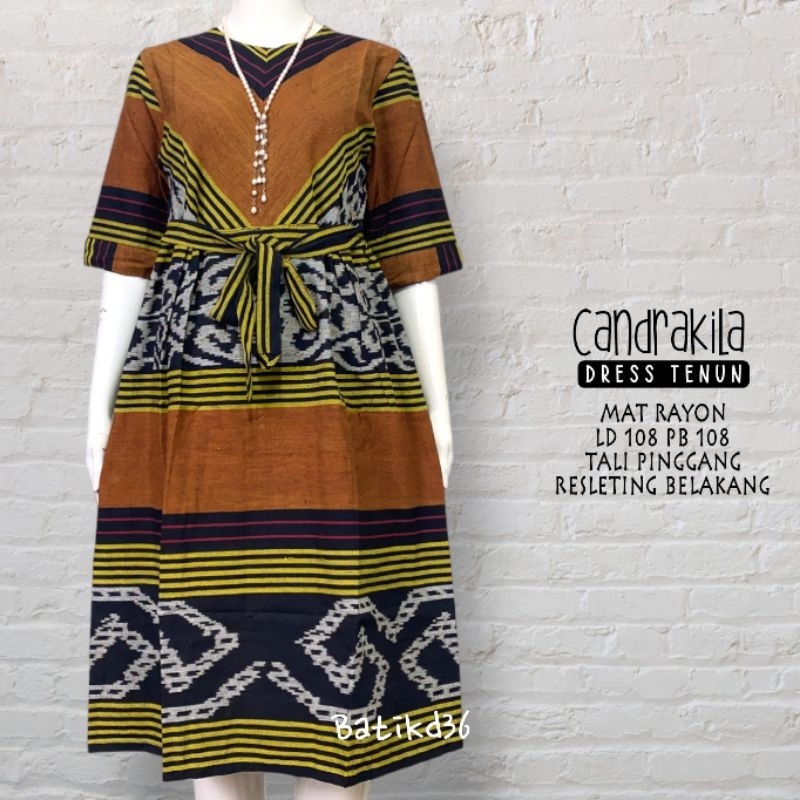 Dress kondangan tenun Troso asli ethnic modern busana etnik wanita khas tradisional keren kekinian t