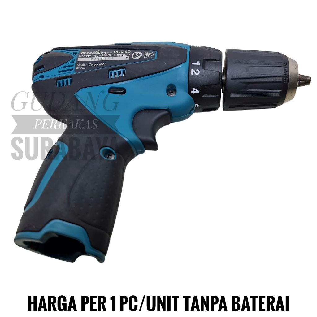 MESIN BOR MAKITA DF330DZ CORDLESS DRILL MESIN BOR OBENG TANPA KABEL (UNIT ONLY)