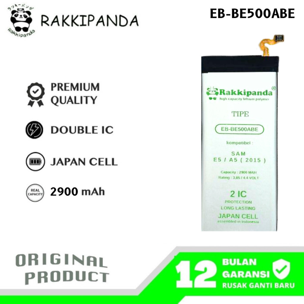 RakkiPanda - EB-BE500ABE Galaxy E5 E500 / A5 2015 A500 Batre Batrai Baterai