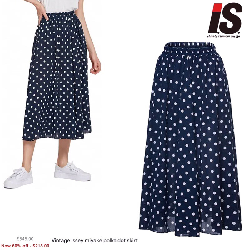 I.S Issey Miyake Polka dot Skirt