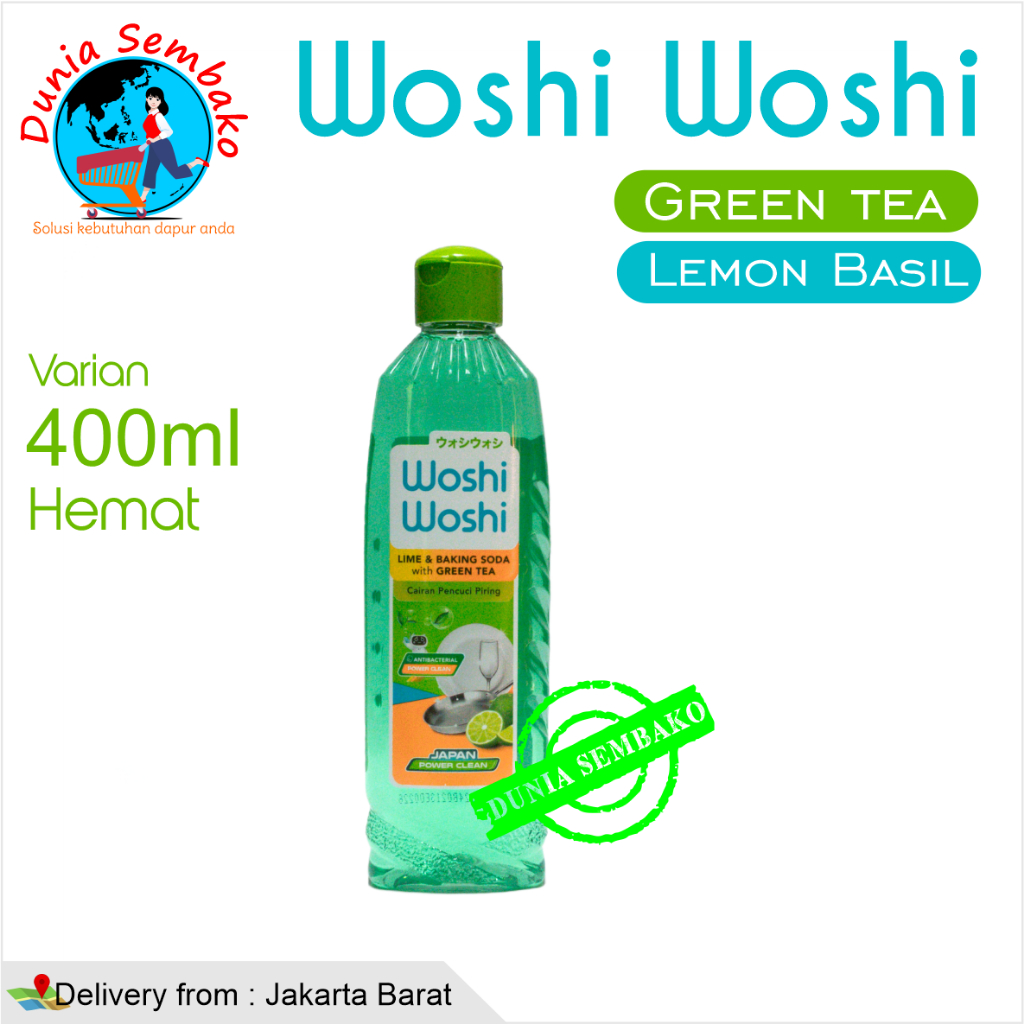 Woshi Woshi Japan Power Clean sabun cuci piring 400ml botol