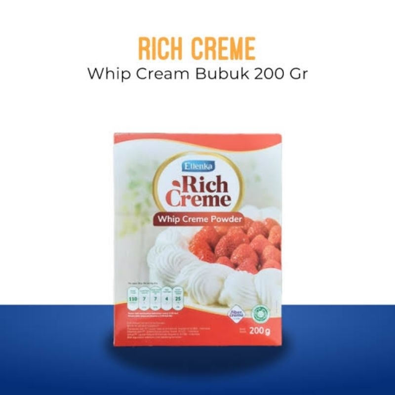 

ELLENKA Rich Creme Whip Cream Bubuk 200gr