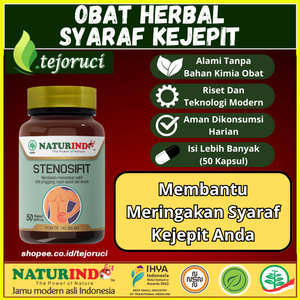OBAT HERBALSARAF PINGGANG | KECETIT | SARAF KEJEPIT | ENCOK | SAKIT PINGGANG | HERBAL NATURINDO
