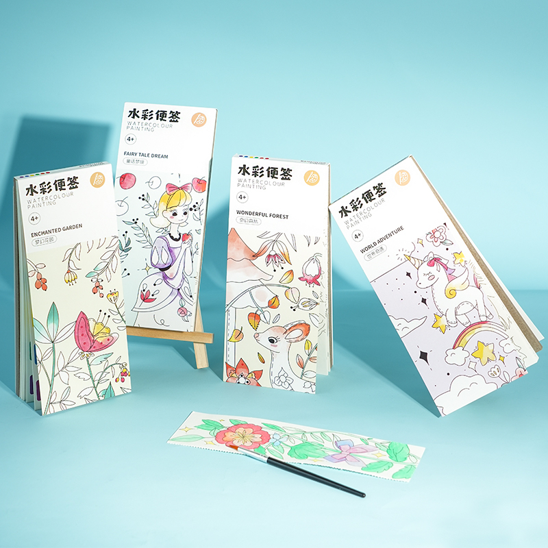 

Buku gambar cat air water color painting book karakter watercolor painting book