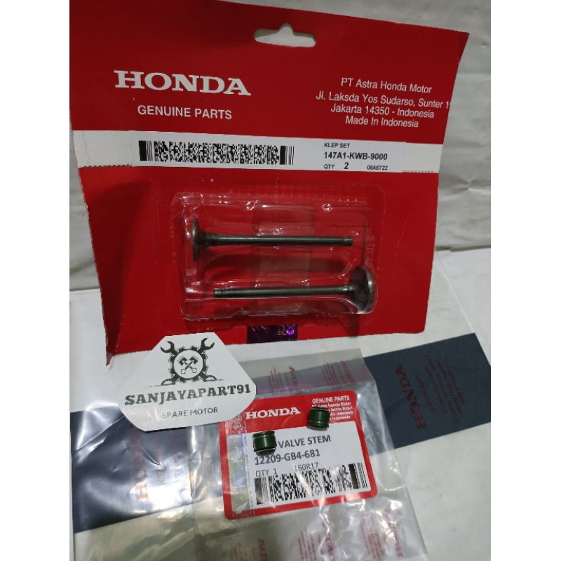 PAYUNG KLEP SET KWB + SIL KLEP SET HONDA REVO ABSOLUTE BLADE REVO FIT REVO FI ORIGINAL