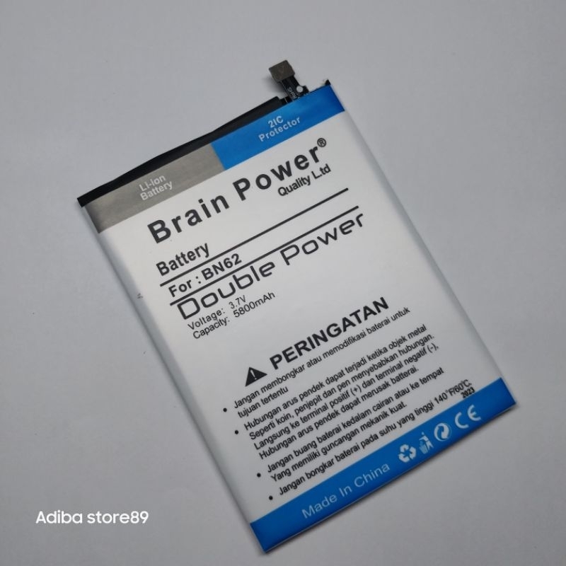 Baterai Batre Xiaomi Poco M3/Redmi 9T BN62 BN-62 Double Power