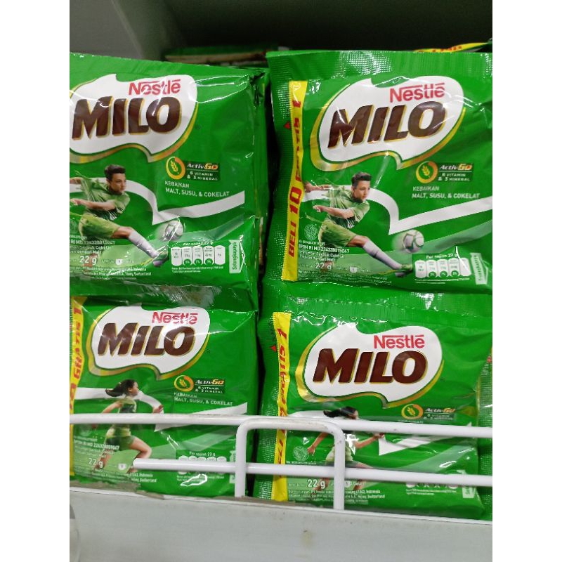 

MILO ACTIV GO 22GR beli 10 gratis 1