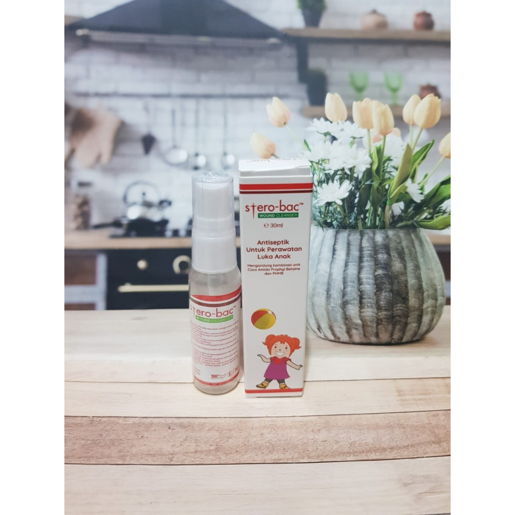 MH - Antiseptik pembersih luka untuk Anak - Sterobac Wound Cleanser 30ml