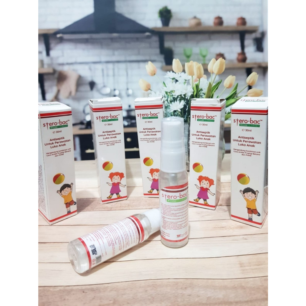 MH - Antiseptik pembersih luka untuk Anak - Sterobac Wound Cleanser 30ml