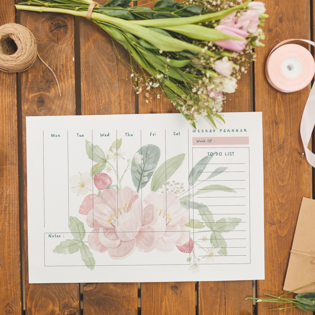

Dreamdigger - Flowers In Style Weekly Planner