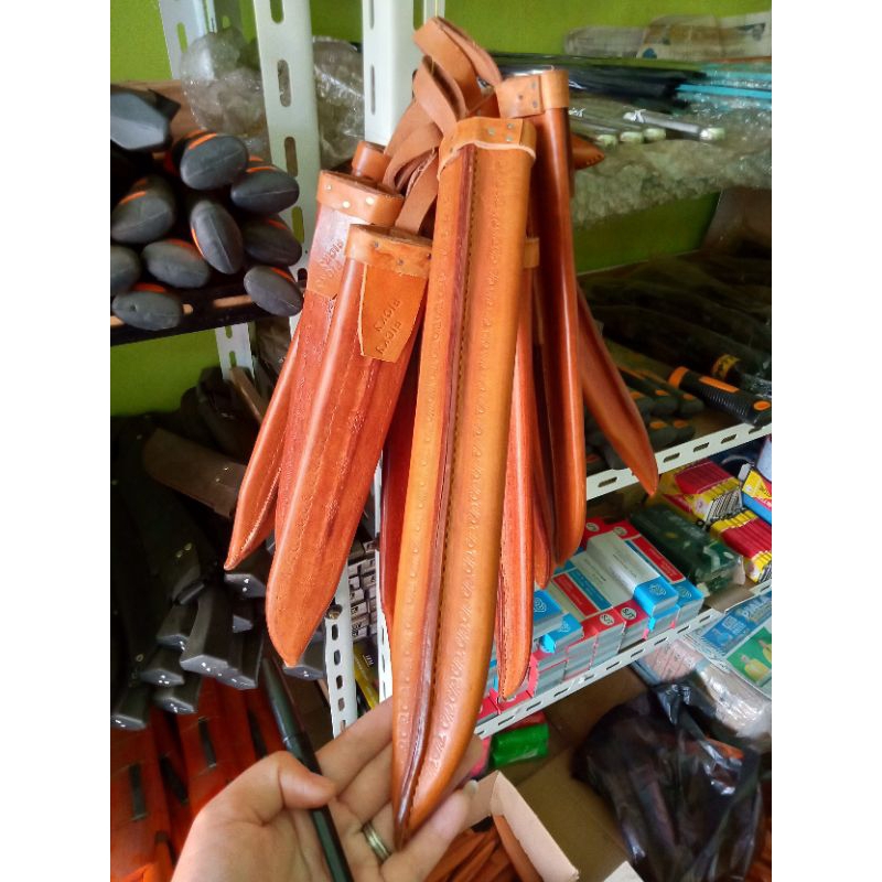 SARUNG PISAU ASLI KULIT SAPI