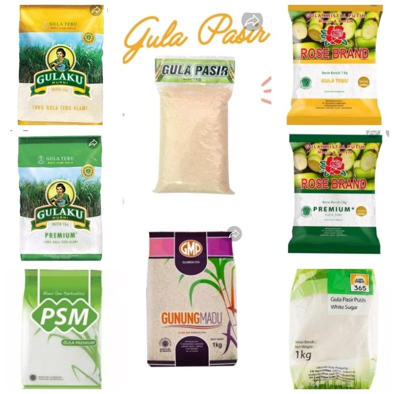 

Gula Pasir 1 kg Pack/Repack