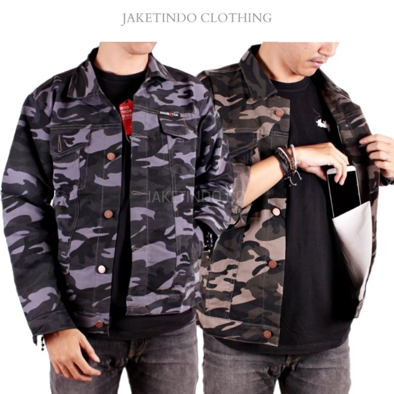 JAKET CAMO PRIA ARMY LORENG
