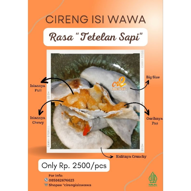 

Cireng Isi Ayam suwir "Cireng Wawa
