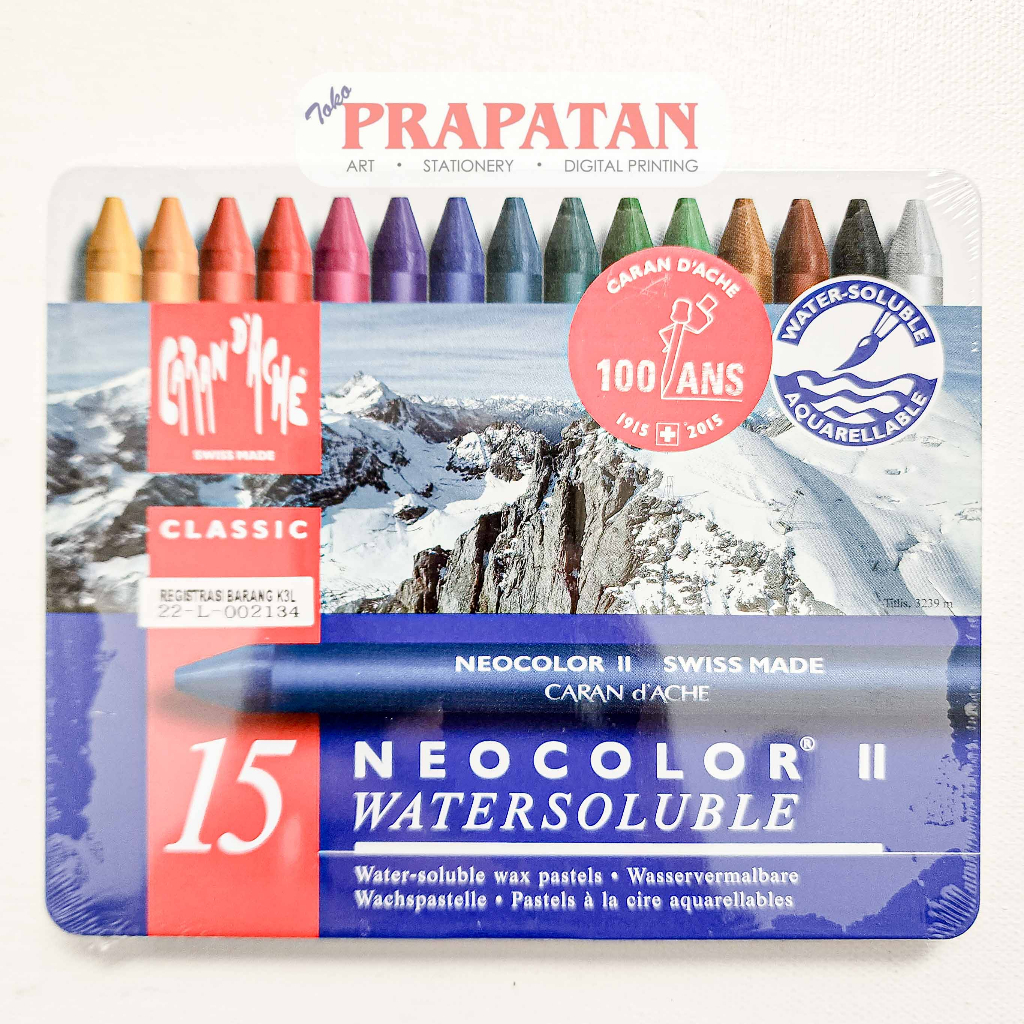 

Carandache Water Soluble Wax Oil Pastel 15C Neocolor 2 | Wax Crayon