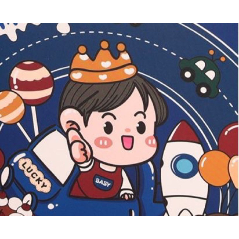 

goodie bag / ulang tahun / box / kids / blue boys