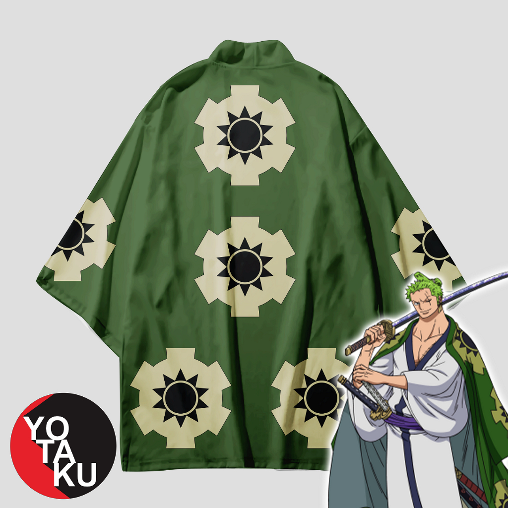 Haori Cardigan Anime One Piece Zoro Wano Kostum Cosplay Jepang YOTAKUSHOP