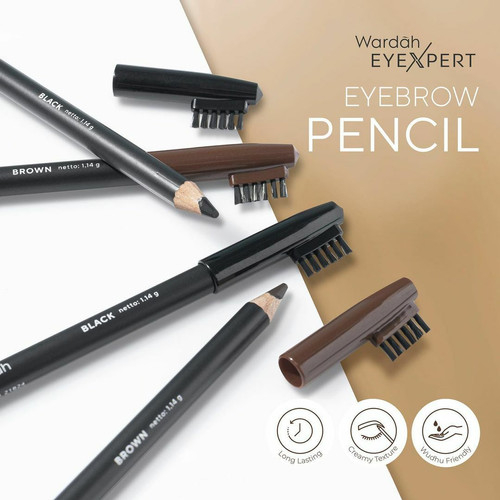 Wardah Eyexpert Eyebrow Pencil / Pensil Alis