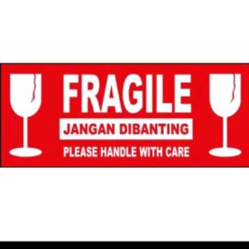 

STIKER FRAGILE MERAH KECIL UK 85 X 35 MM ISI 400 PCS