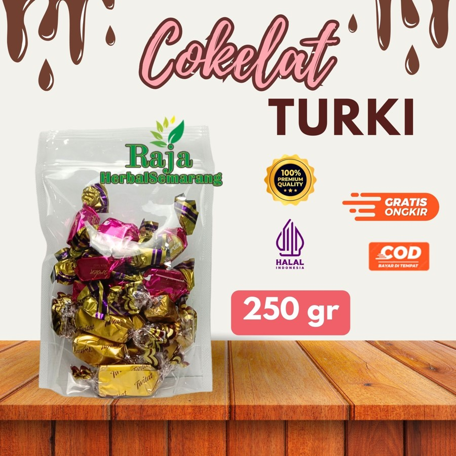 

Cokelat Turki 250 gram Turkey Coklat Mix Khas Arab 100% Original Makanan Oleh-Oleh Gift Haji Umroh