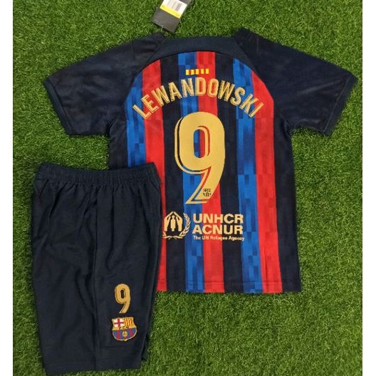 Jersey BARCA BARCELONA KIDS HOME AWAY 2022/2023 Grade Ori + N