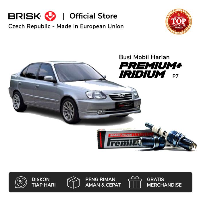 Busi Mobil Hyundai Avega BRISK Premium Iridium P7
