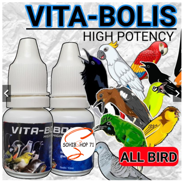 VITABOLIS VITAMIN HIGH POTENCY IMPORT BURUNG MURAI KACER PENTET TRUCUK CUCAKIJO ANISMERAH KENARI PLE