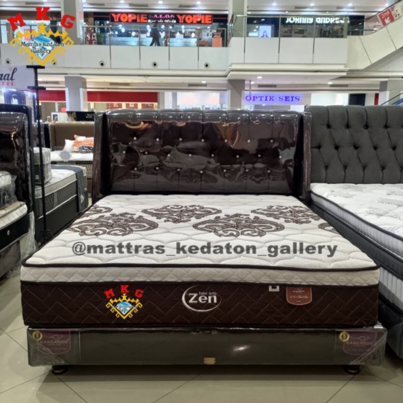 Kasur Kangaroo Springbed Zen Pocket spring   - matras spring Set original Pocket Kangaroo