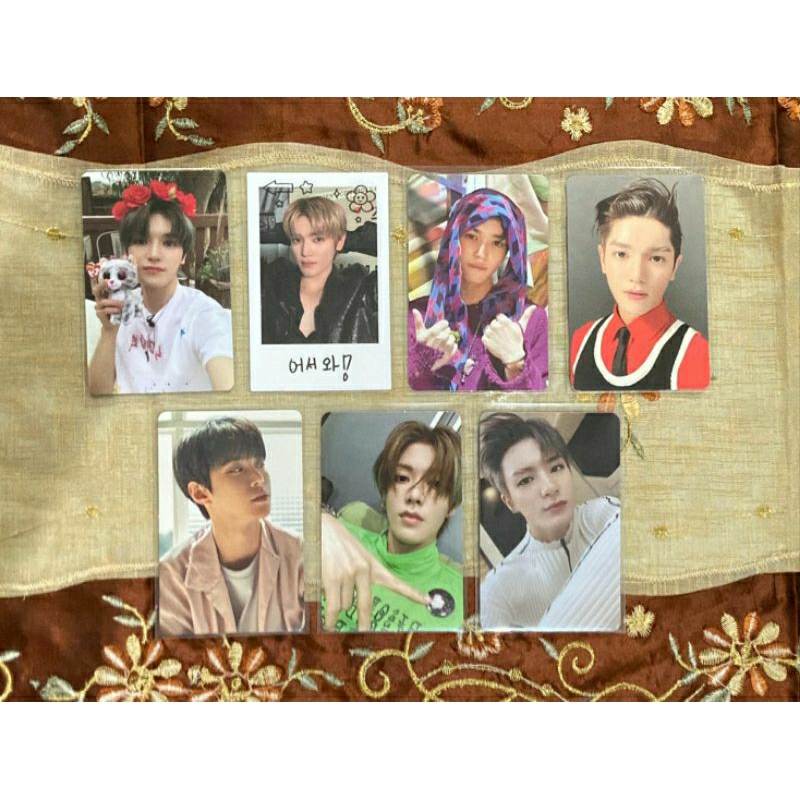 WTS PC Photocard murah Official NCT taeyong doyoung yuta jeno favourite, nct home, sticker, sg summer, universe, dicon