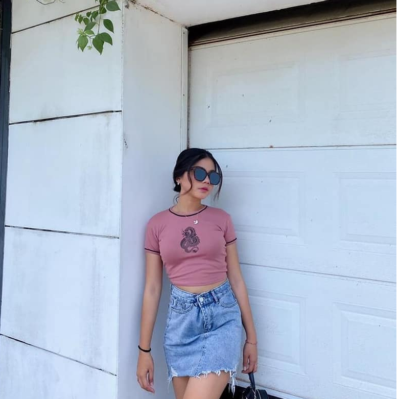 Obral Kaos Dragon Top Crop Naga Katun Fit 53kg