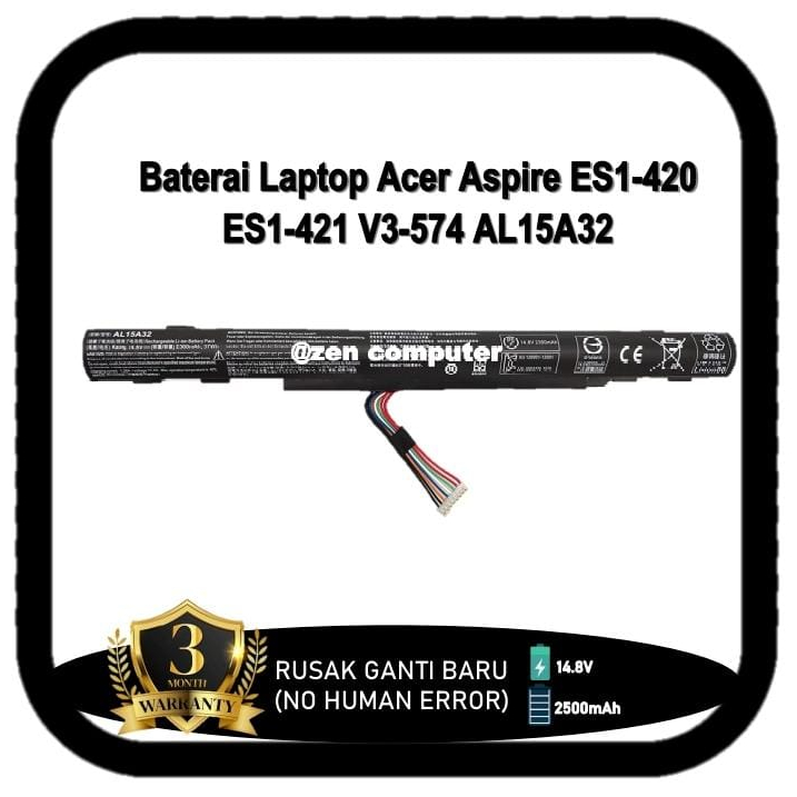 Baterai Laptop Acer Aspire ES1-420 ES1-421 V3-574 AL15A32