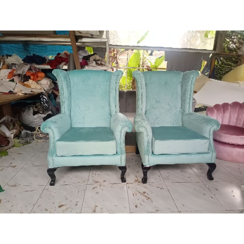 kursi wing chair single
